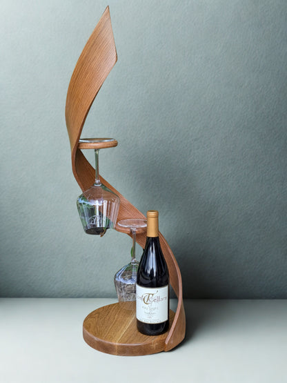 Aetheron Petite - White Oak Wine Glass Display