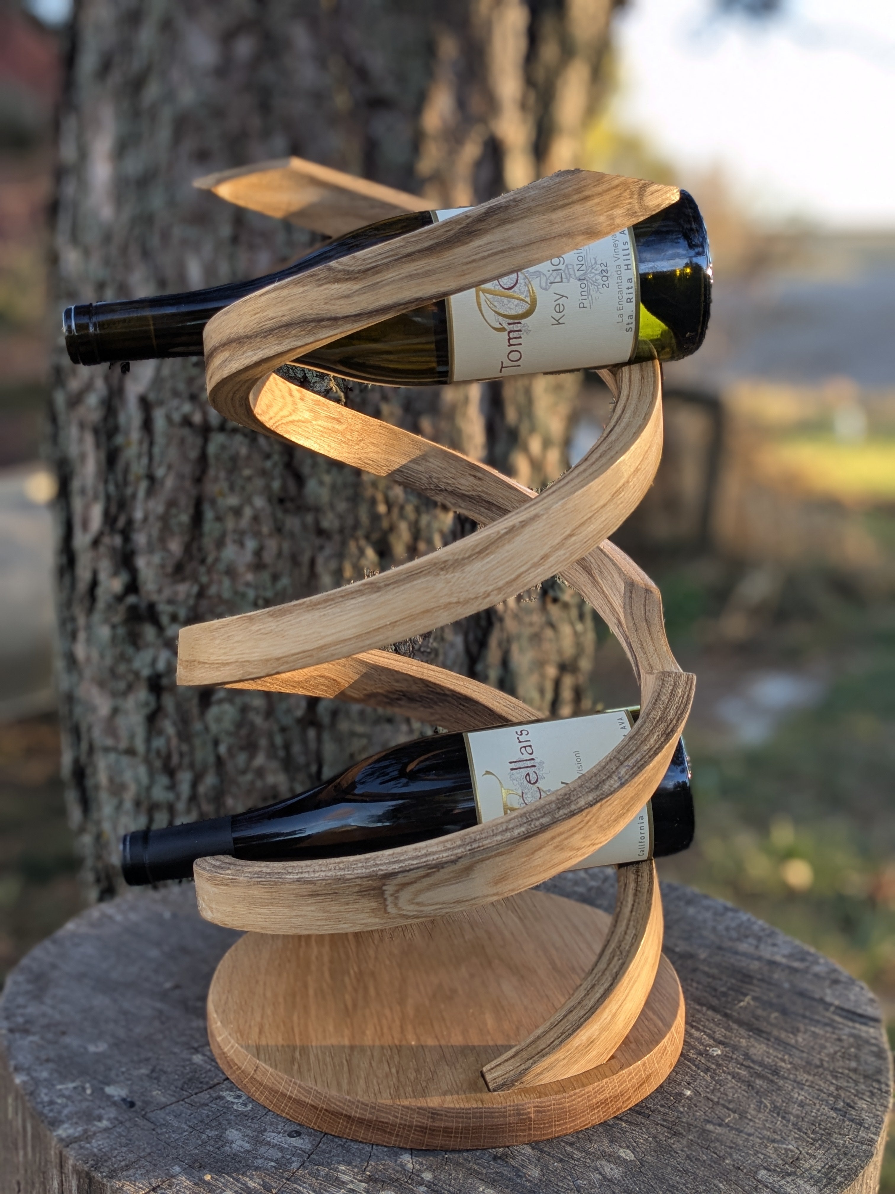 Apeiron White Oak Wine Rack – Tech -n- Wood