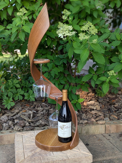 Aetheron Petite - White Oak Wine Glass Display