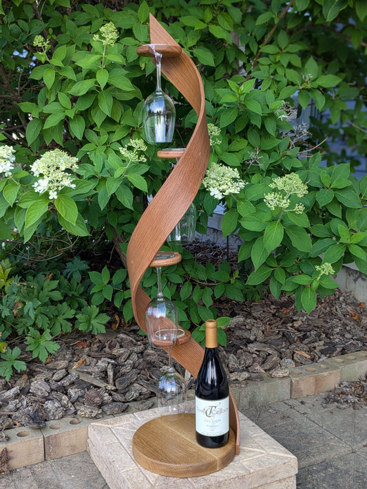 Aetheron Grande - White Oak Wine Glass Display